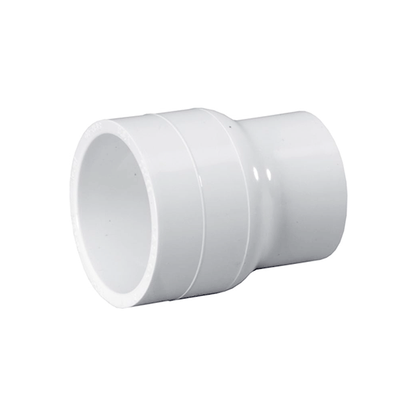 Reducing Coupling Socket PVC Sch40 - White