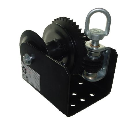 2,000 lb Single Reel Worm Gear Winch