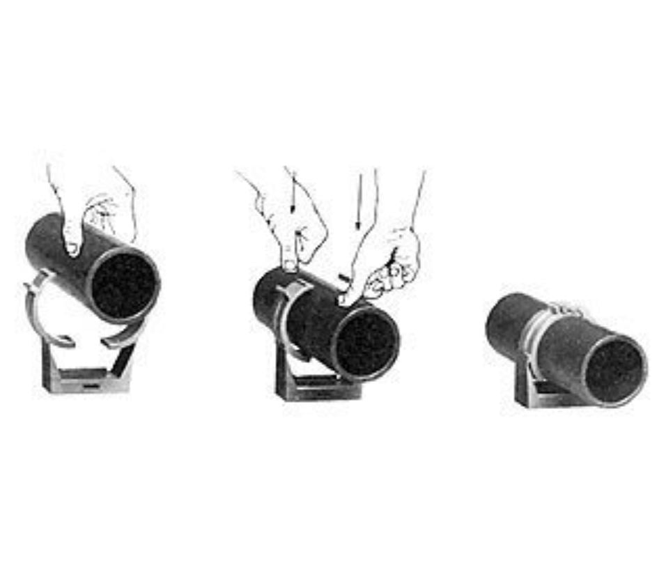 Click-In Pipe Clamp - Polypropylene
