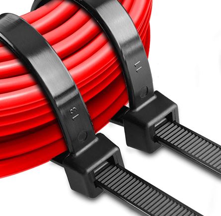 Cable Zip Ties Indoor/Outdoor Use UV Resistant Plastic - Black