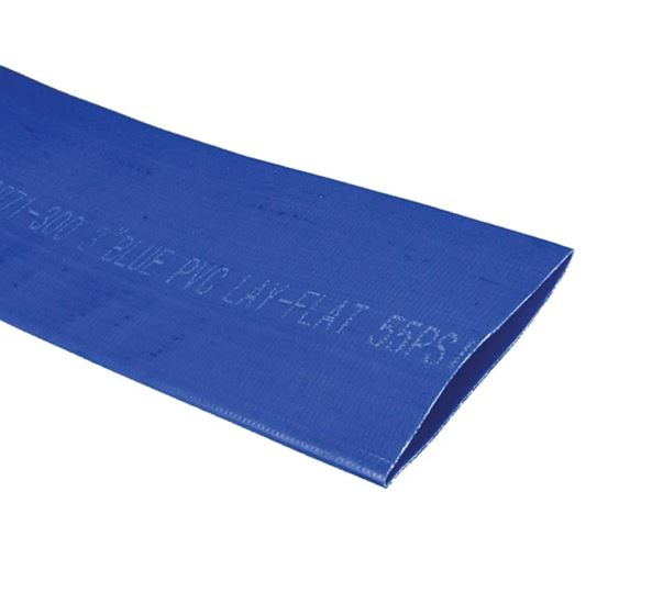 Blue PVC Layflat Water Discharge Hose