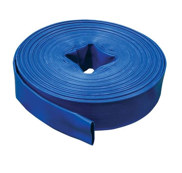 Blue PVC Layflat Water Discharge Hose