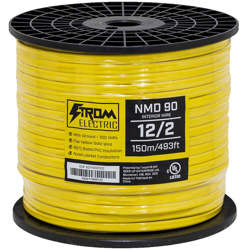 12/2 NMD90 150M Interior Electrical Wire - Yellow