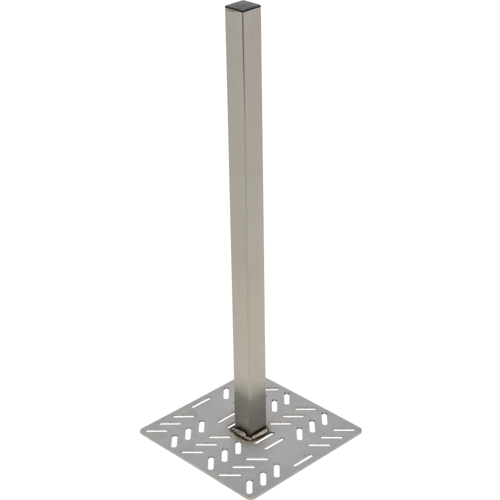 #150, 2" x 39.5"Finisher Post with 14" Base 18.8 SS
