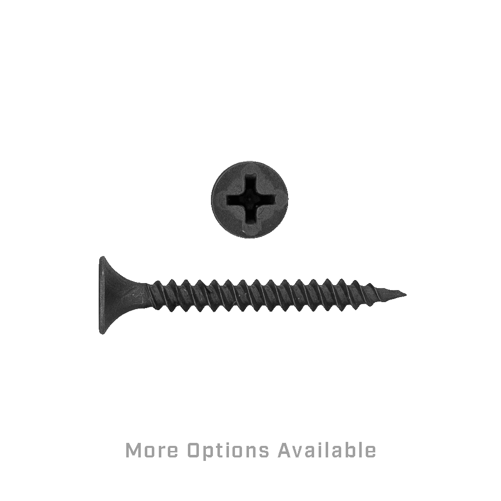 #6 x 1-1/4" Flat Head Phillips Drive Fine Thread Drywall Screws (8,000-Qty)