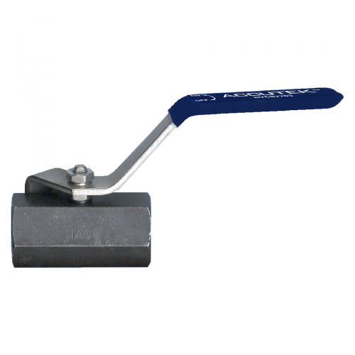 Carbon Steel Ball Valve Female NPT 2000 PSI 1-Piece