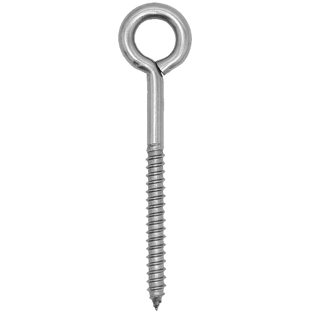 1/4" Lag Screw Eye Hook - 18.8 SS