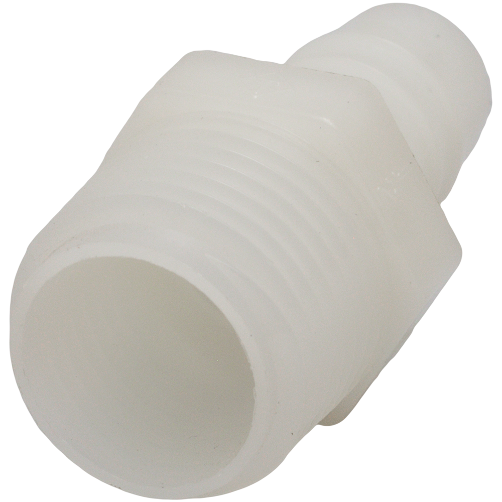 1/2" Hose Barb x 1/2" MPT Male Adapter Nylon
