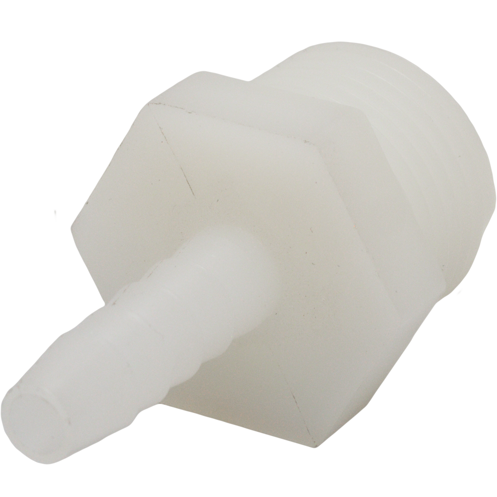 1/4" Hose Barb x 1/2" MPT Male Adapter Nylon