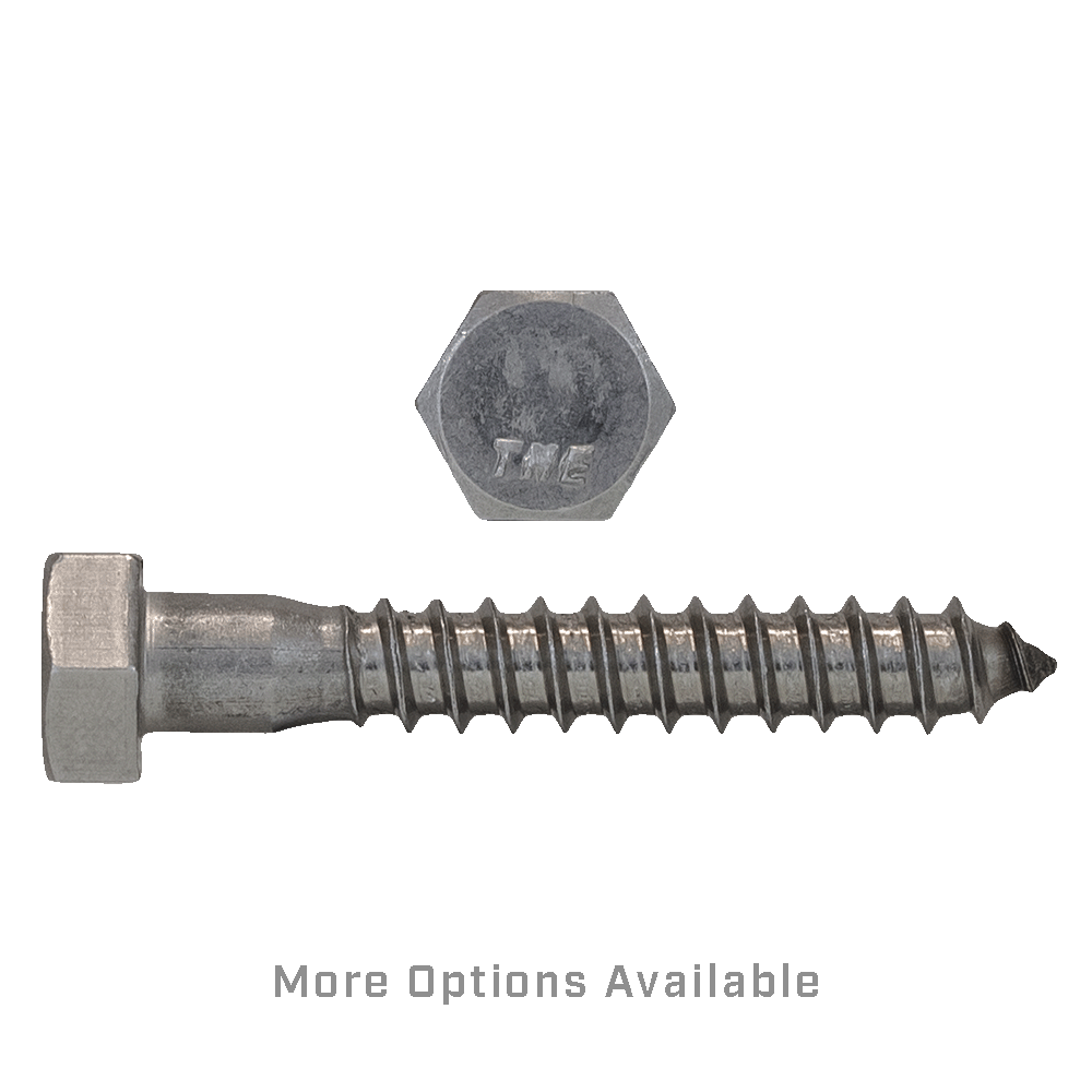 5/16"-18 Hex Head Lag Screw 18.8 SS