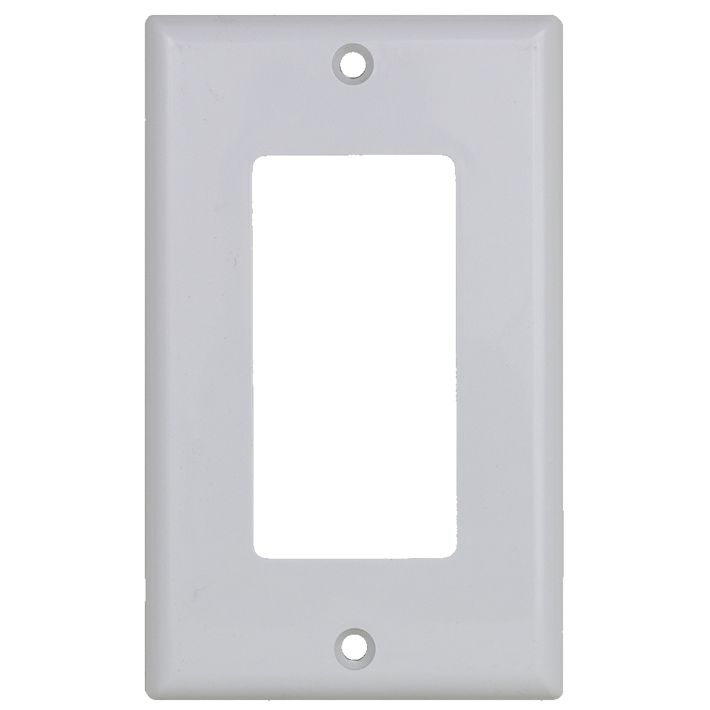 LD-7101 Decora 1-Gang Wall Plate - White