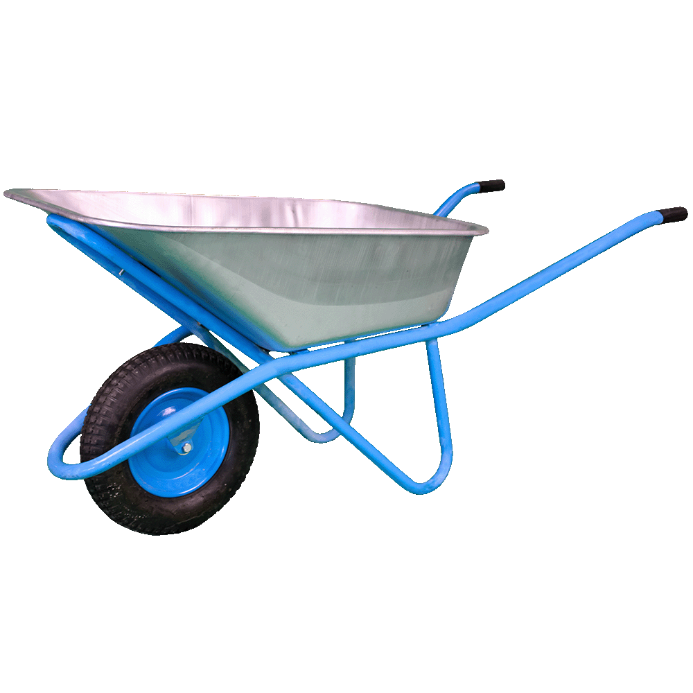 Wheel Barrow, Light Duty - 2.5 Cu ft - 15" Air Filled Rubber Tire