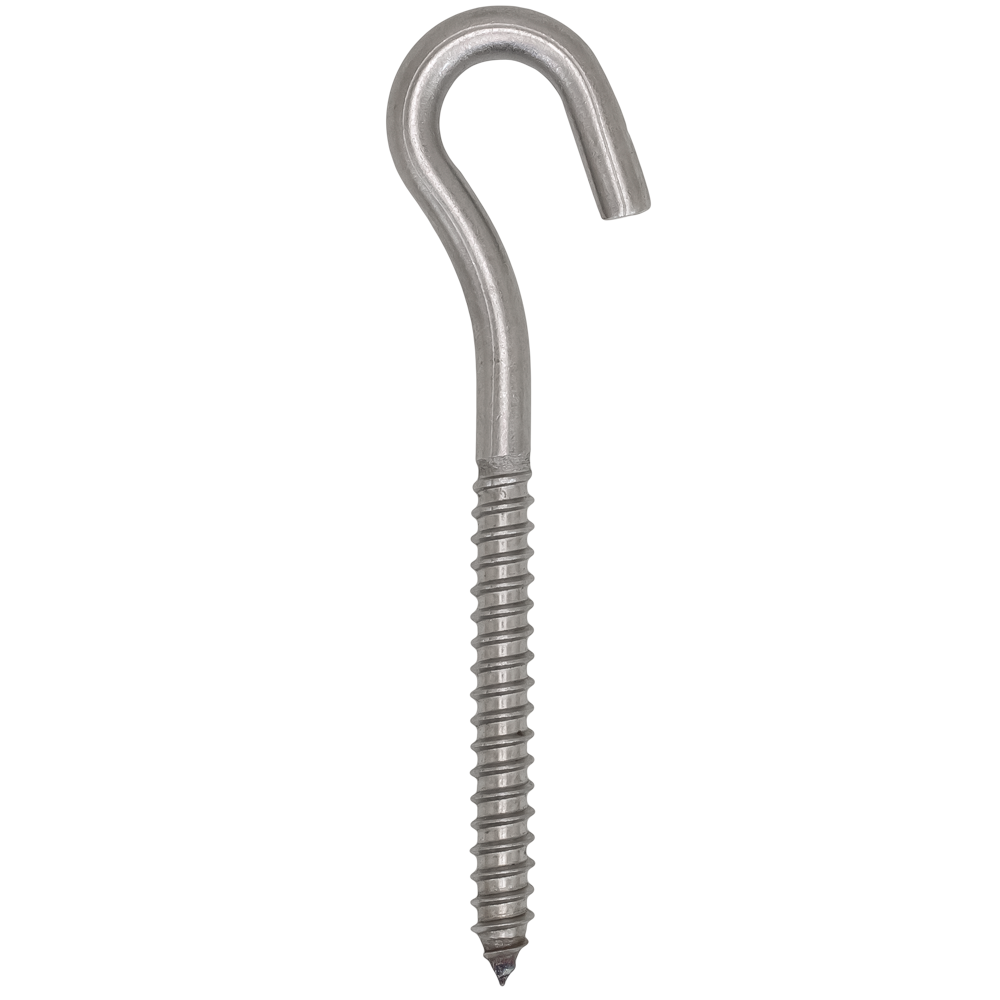 1/4" Lag Screw Hook - 18.8 SS