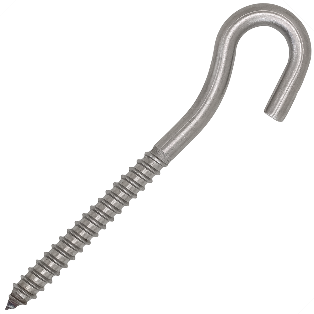 1/4" Lag Screw Hook - 18.8 SS