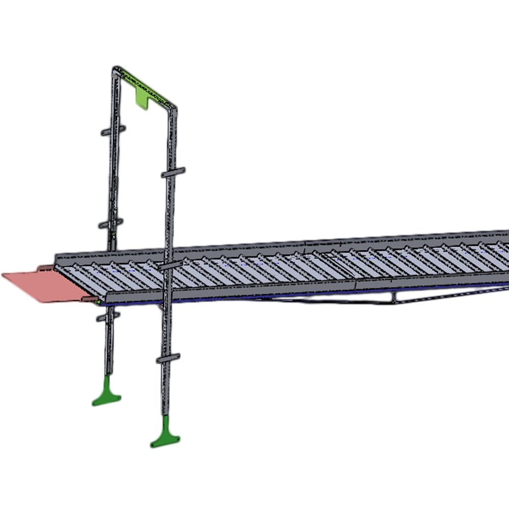 35-1/2" x 18ft Heavy Duty Load-Out Ramp - Aluminium