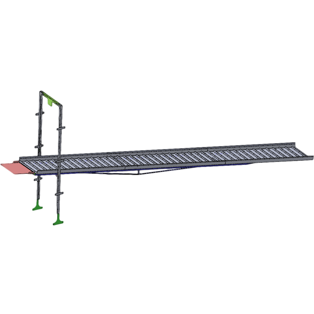 35-1/2" x 18ft Heavy Duty Load-Out Ramp - Aluminium