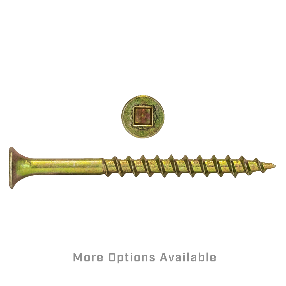 #8 Yellow Zinc Construction Screw