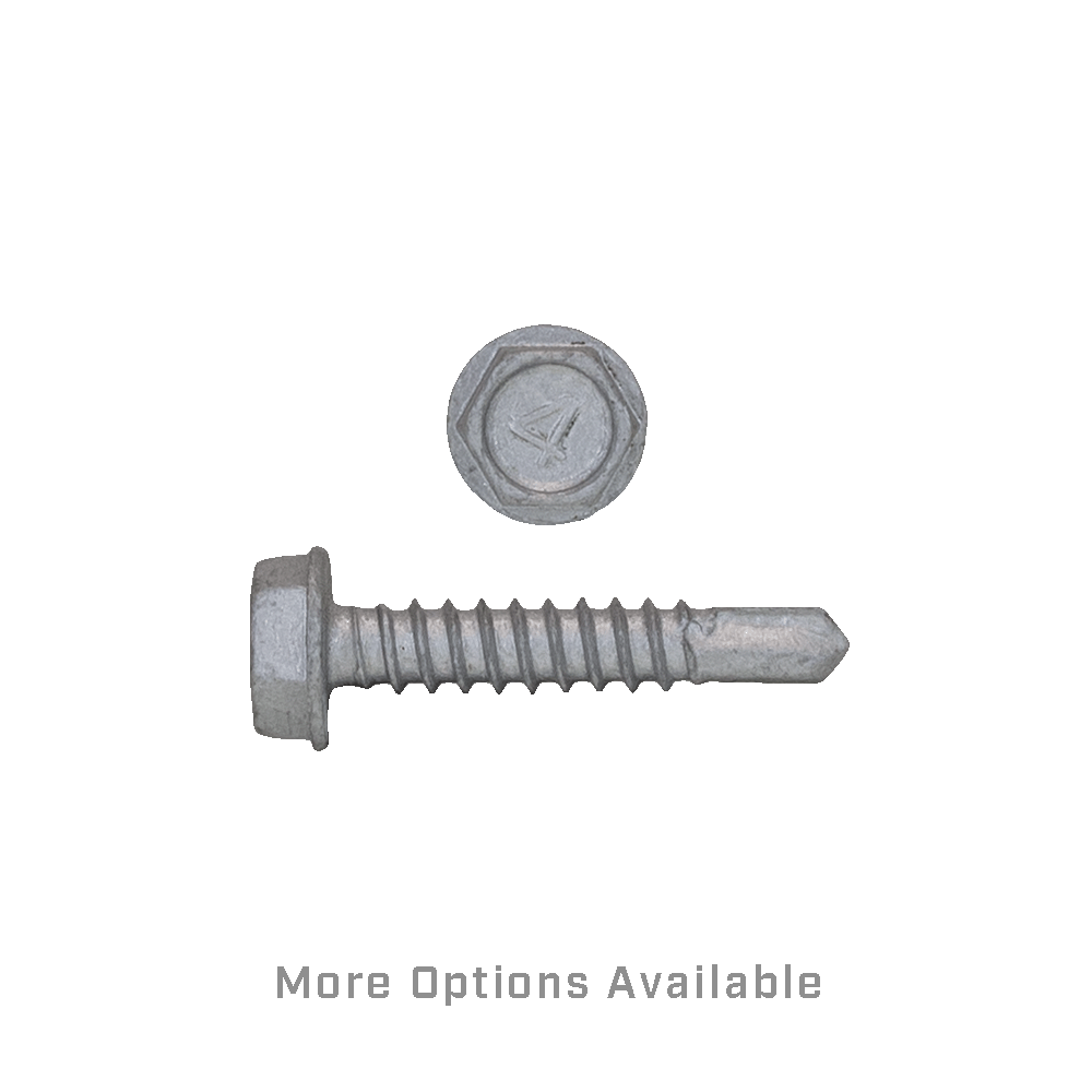 Hex Washer Head Self Drilling TEK Screw 410 SS Xylan Coated