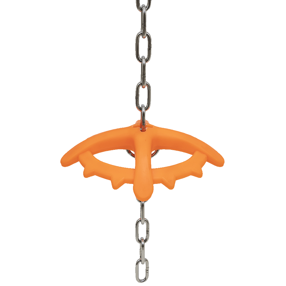 30" Hanging Nursery Orange fruit flavor Chew Toy - ALL Stainless Assy.