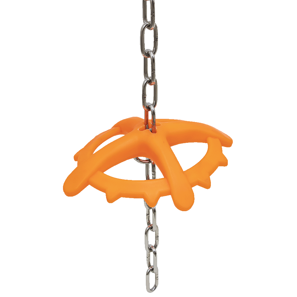 30" Hanging Nursery Orange fruit flavor Chew Toy - ALL Stainless Assy.