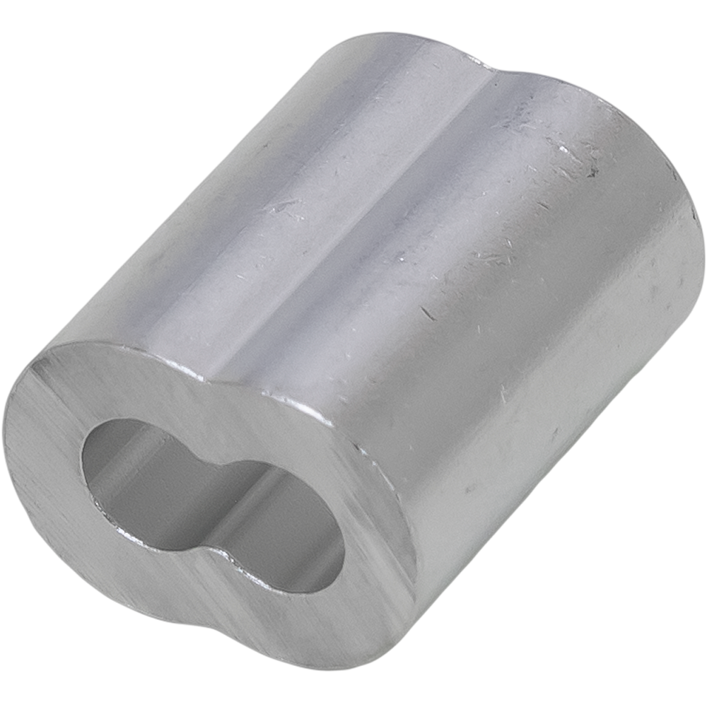 1/8" Wire Rope Aluminum Crimping 8-Loop Swage Sleeve (100-Qty)