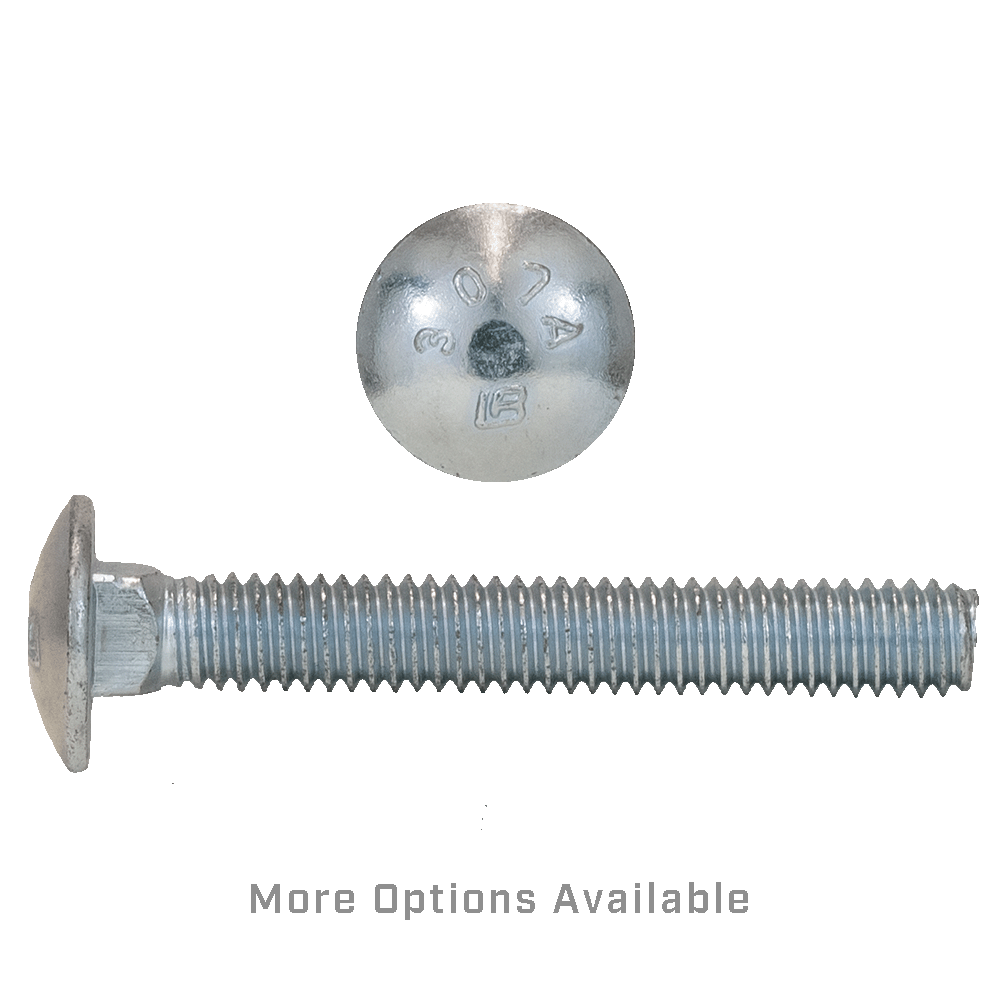 5/16"-18 Carriage Bolt UNC Grade 5 Zinc Plated