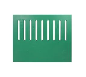 2" x 39-1/2" x 19.5ft Cube-Brace Finisher Vented PP Panel - Green