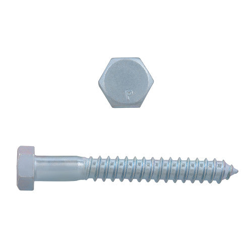 5/16"-18 Hex Head Lag Screw Grade 5 Zinc