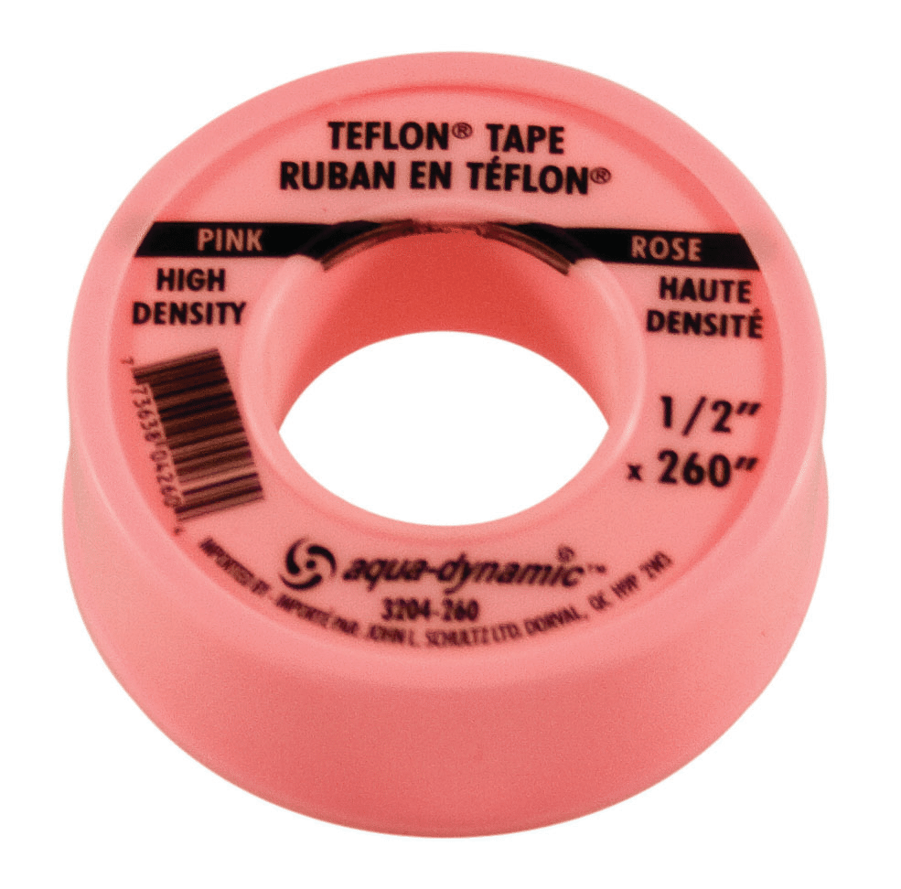 1/2"x 260" Pink Teflon Tape Waterline PTFE Tape - High Density