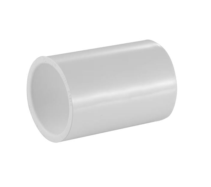 Standard Coupling Socket PVC Sch40 - White