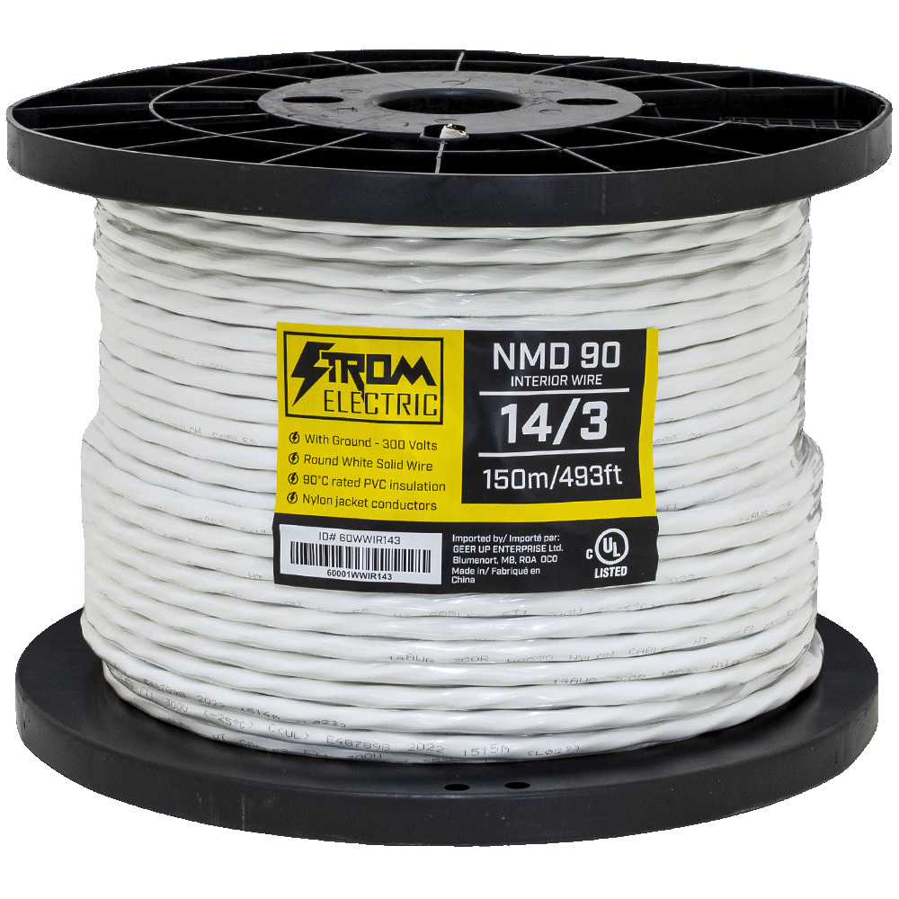 14 3 NMD90 Interior Electrical Wire White