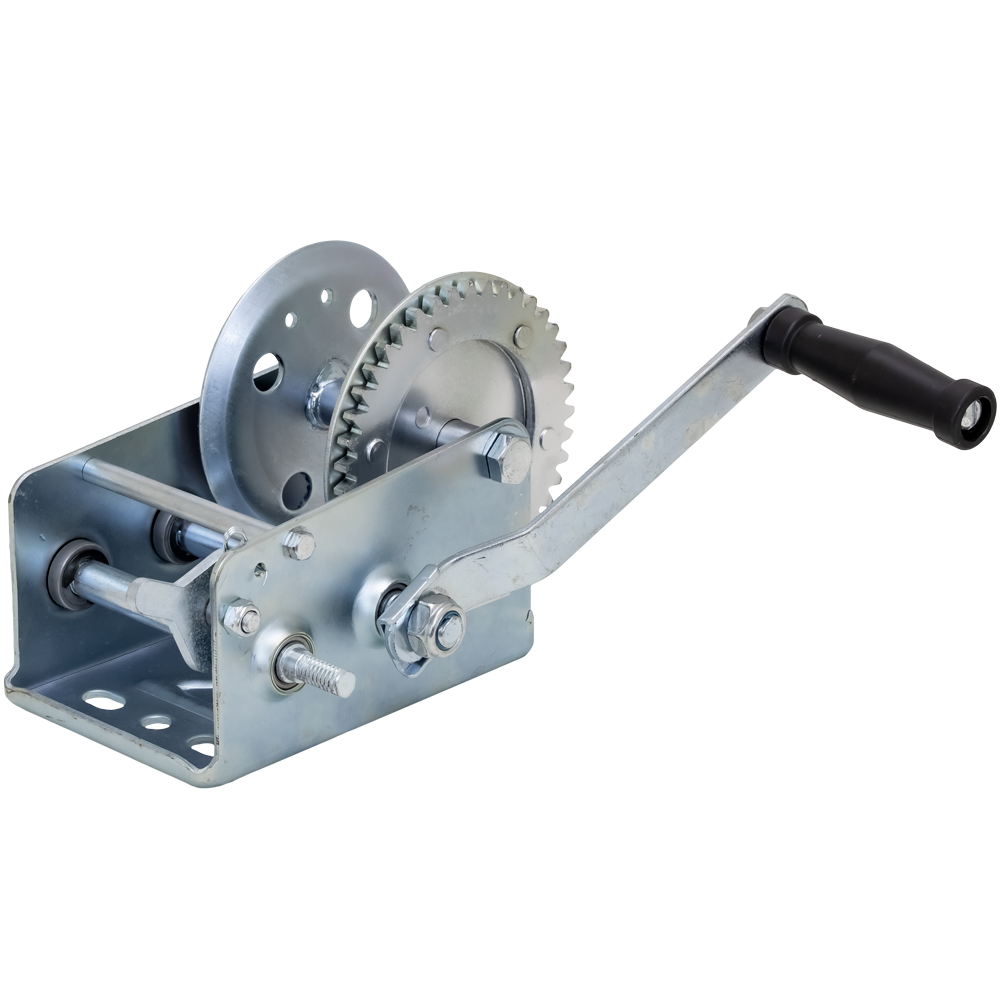 2,500 lb 2-Speed Reversible Hand Winch Zinc