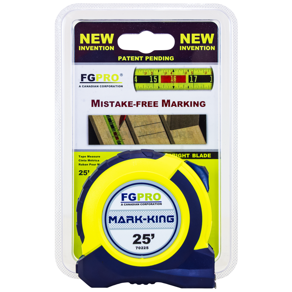 MARK-KING Tape Measure 25ft - 16" on Center -  Mistake-Free Marking