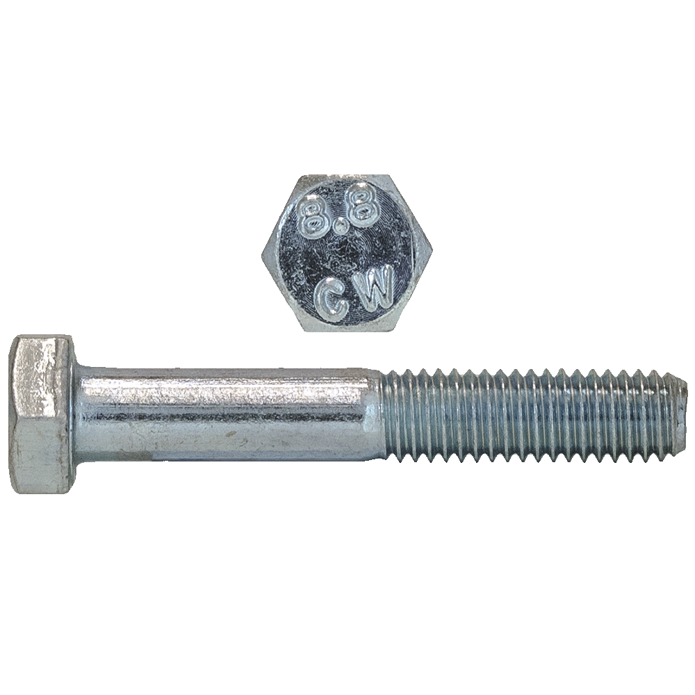 M12-1.75 Hex Bolt Coarse Class 8.8 Zinc