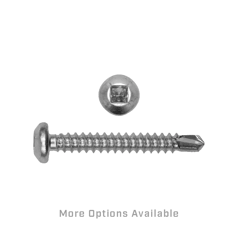 #12 Robertson Pan Head Self-Drilling Screw Zinc