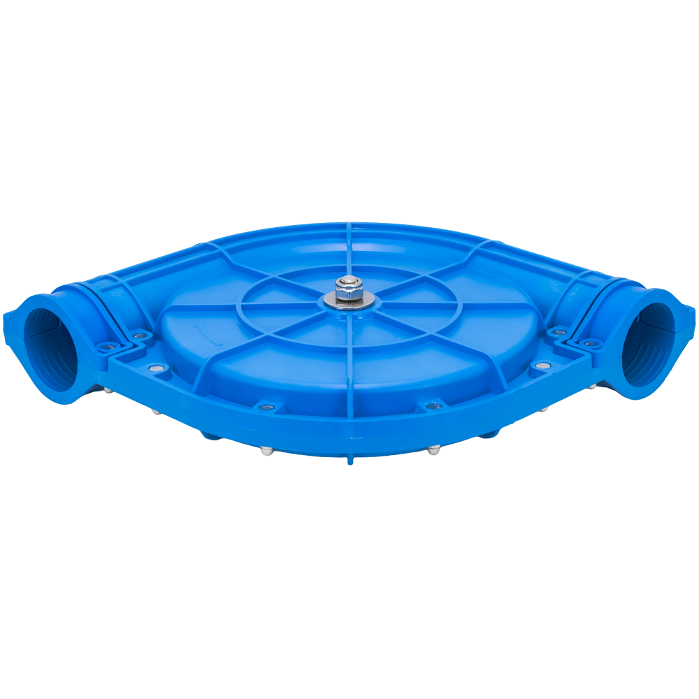 90 Deg. Blue Chain Disk Corner Wheel Directional