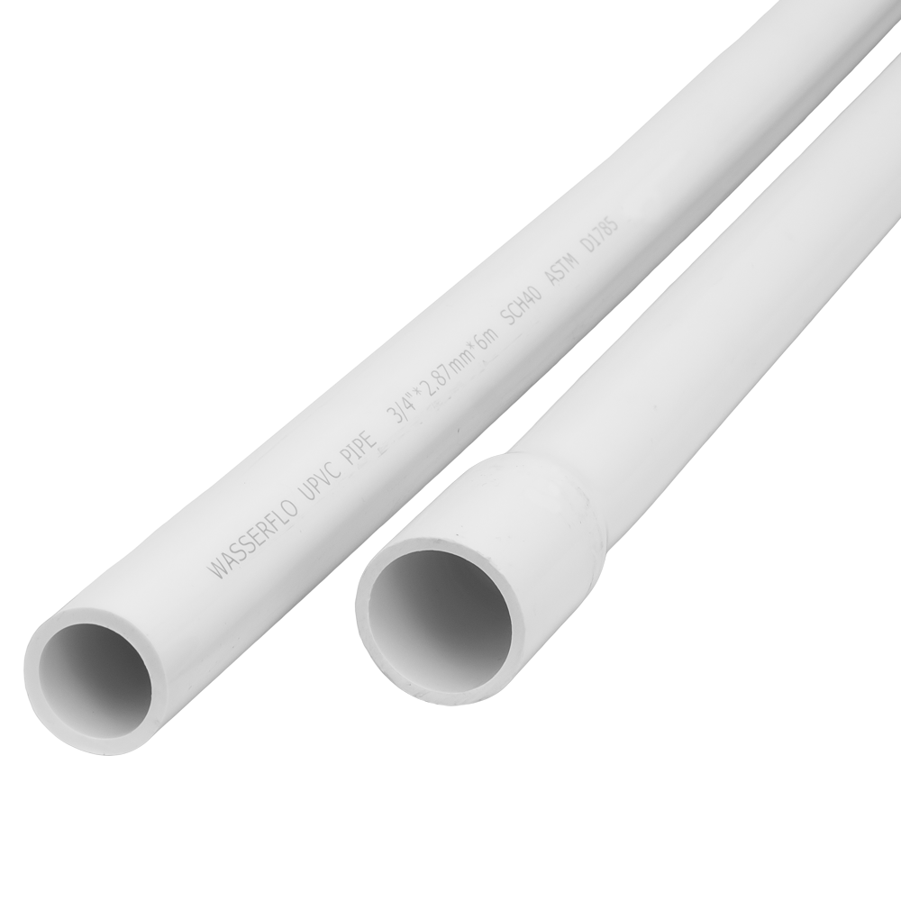 Schedule 40 Bell End PVC Pipe - White