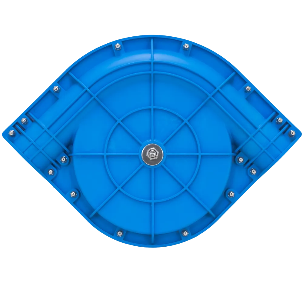 M236 90 Deg Blue Plastic Chain Disk Corner w/Cast Wheel